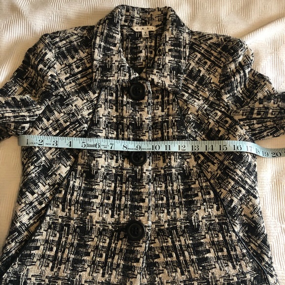 Cabi Corporate Blazer Tweed Black White Style# 630 - Picture 5 of 10